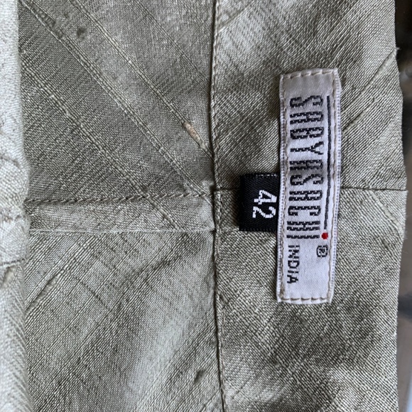 Men’s Sabyasachi Kurta with shawl set green and cream. Perfect condition - Picture 5 of 14